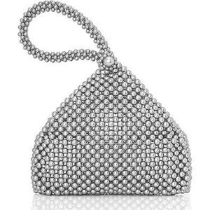 Pearl Clutch Purse Evening Bags For Women Elegant Triangle Purse For Wedding